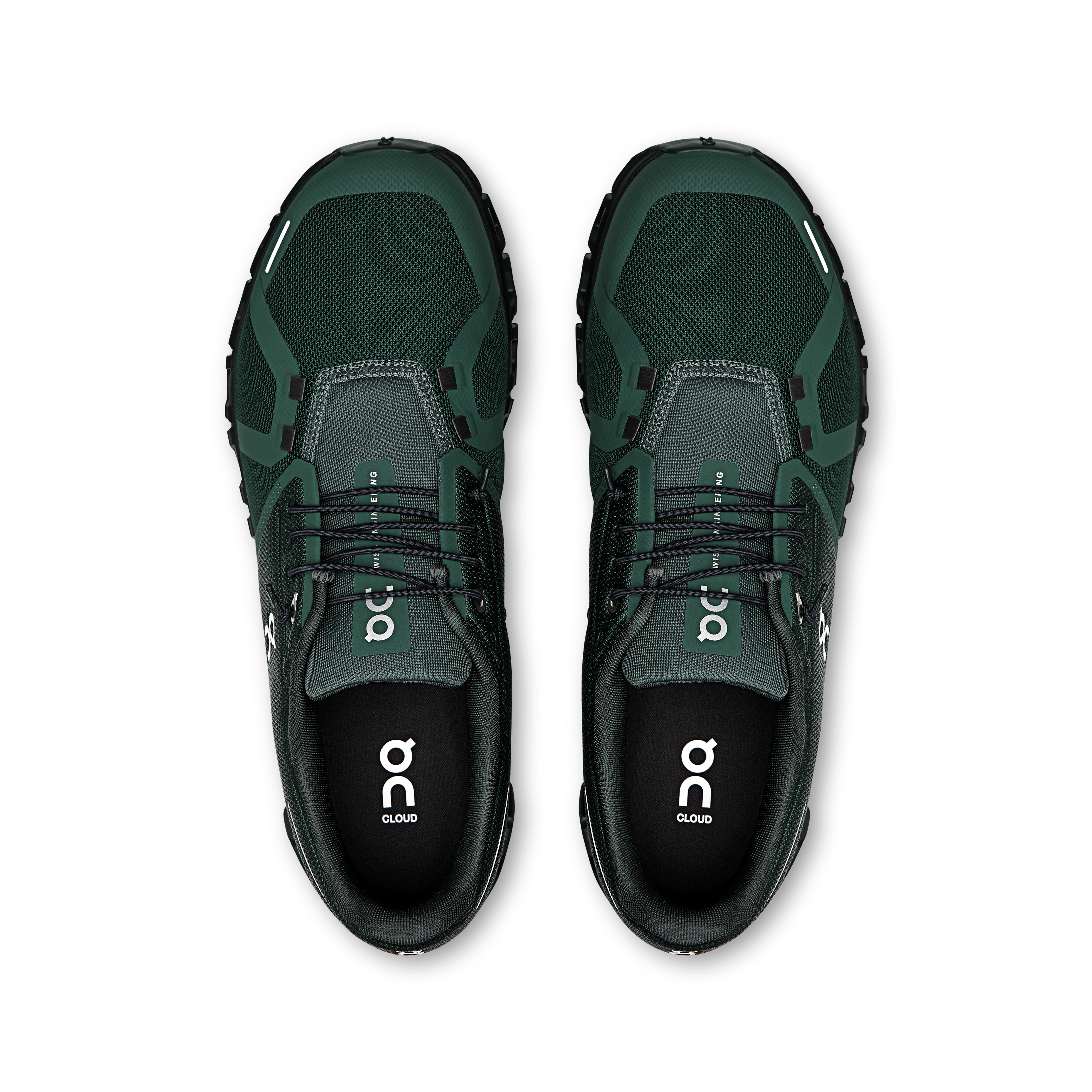 On Men's Cloud 6 Evergreen Black